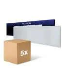 Voordeelpak 5x Noxion LED Paneel Ecowhite V4.0 28W 3400lm - 840 Koel Wit | 120x30cm - UGR